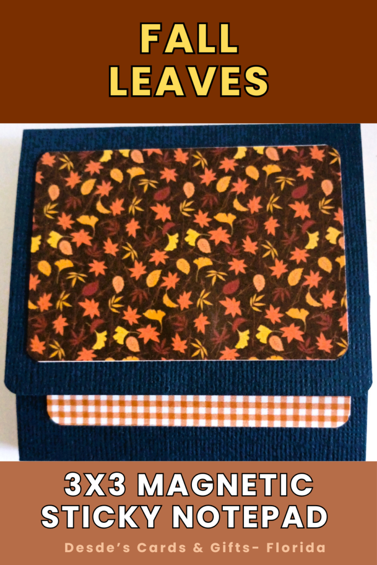 Fall Leaves & Plaid 3×3 Sticky Notepad