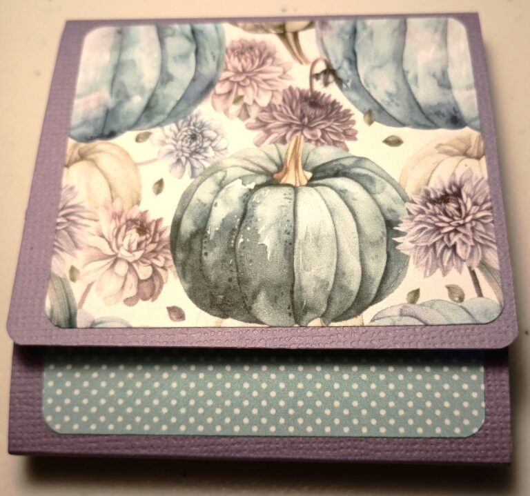 Blue Watercolor Pumpkin 3×3 Sticky Notepad